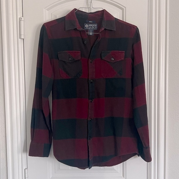 American Eagle Rag Long Sleeve Button Down Small - Picture 2 of 7